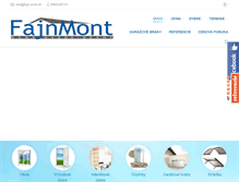 Tablet Screenshot of fajn-mont.sk